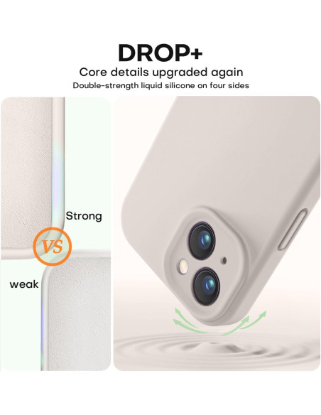 Detaljvy av iPhone 12 skalets baksida med fokus på kameraskydd och sidoknappar i retrovit
