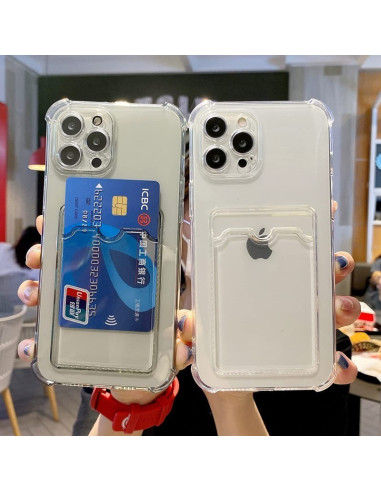 Stöttåligt Skal med Kortfack Förstärkta Hörn iPhone 16 Pro