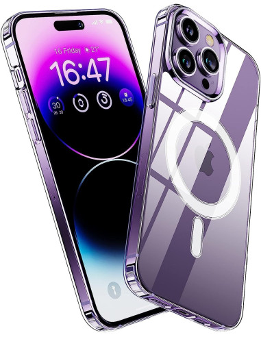 iPhone 16 Pro Transparent Stötdämpande Skal MagSafe-Kompatibelt