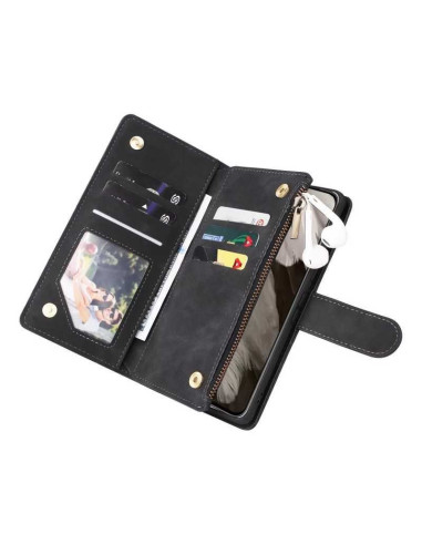 Google Pixel 8a Multifunktionellt Plånboksfodral Zipper 8-Fack