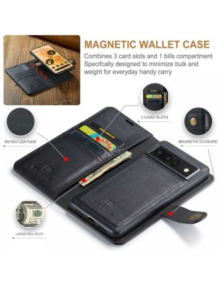 Mobilplånbok Magnetisk DG Ming för Google Pixel 8a
