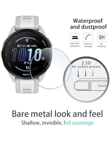 Garmin Forerunner 165 / 165 Music Härdat Glas 0.2mm 9H 2.15D