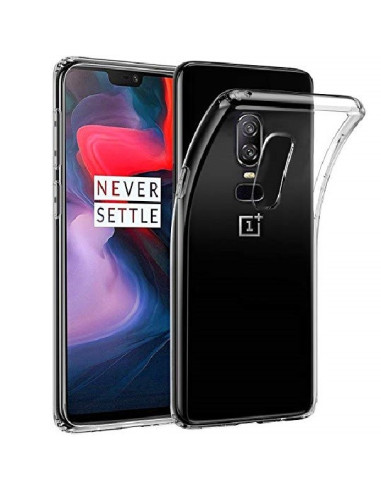OnePlus 6 Stöttåligt Genomskinligt Skal Simple