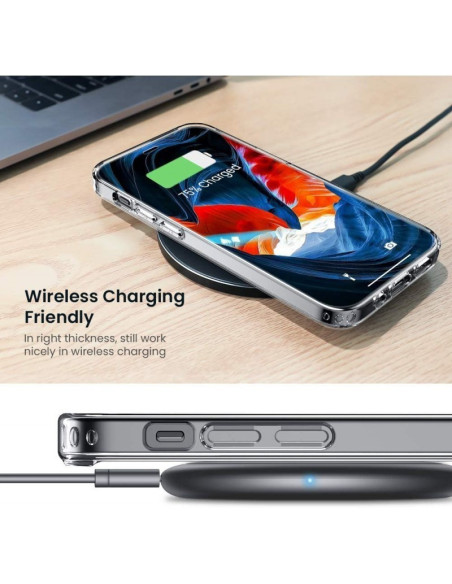 iPhone 16 Pro Max Stöttåligt Genomskinligt Skal Simple