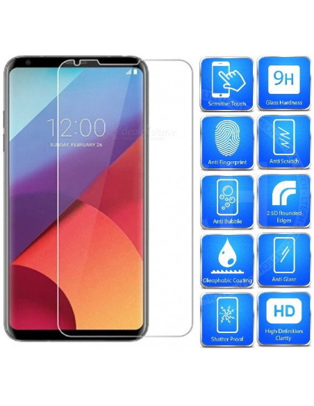 2-PACK LG V30 Härdat glas 0.26mm 2.5D 9H