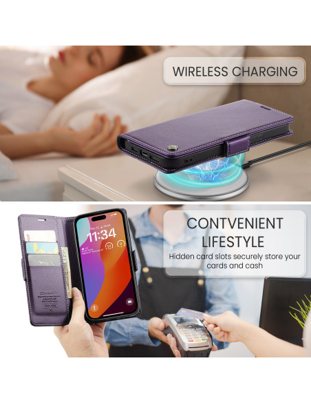 CaseMe Skin Pro Fodral iPhone 14 Pro - Lila