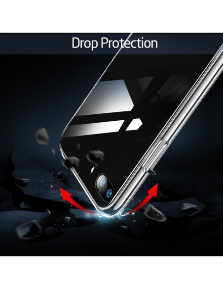 iPhone 7 Plus Stötdämpande Skal 9H Glas Baksida Glassback