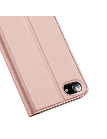 iPhone 7 / 8 / SE (2020 &amp; 2022) Dux Ducis Skin Pro Flipfodral med Kortfack - Roseguld