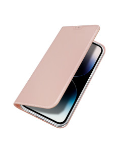 iPhone 15 Pro Max Dux Ducis Skin Pro Flipfodral med Kortfack - Roseguld