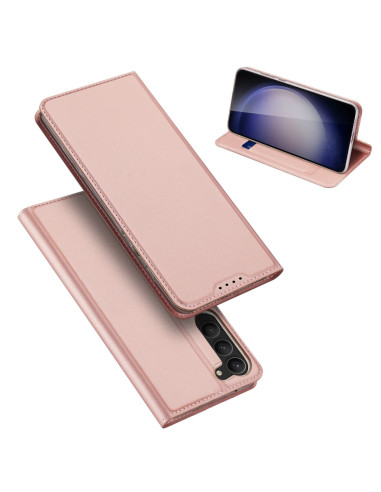 Samsung S23 FE Dux Ducis Skin Pro Flipfodral med Kortfack - Roseguld