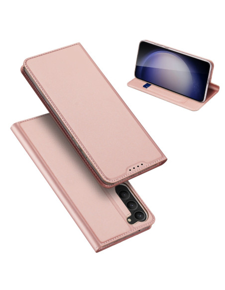 Samsung S23 FE Dux Ducis Skin Pro Flipfodral med Kortfack - Roseguld