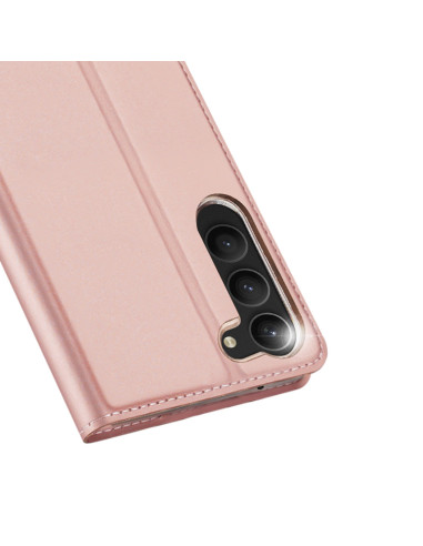 Samsung S23 FE Dux Ducis Skin Pro Flipfodral med Kortfack - Roseguld