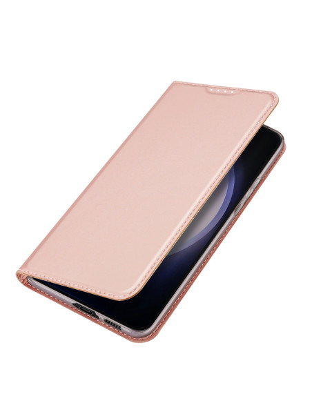 Samsung S23 FE Dux Ducis Skin Pro Flipfodral med Kortfack - Roseguld