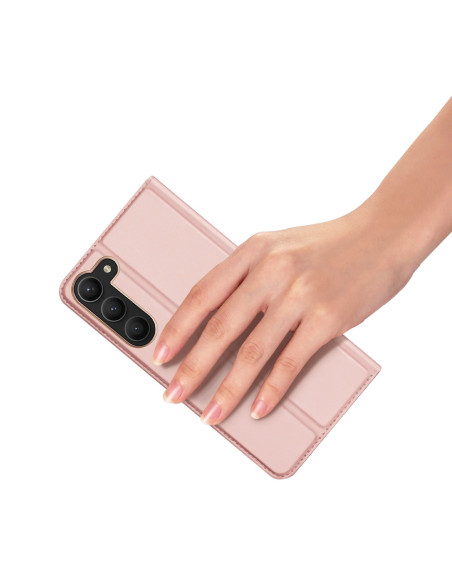 Samsung S23 FE Dux Ducis Skin Pro Flipfodral med Kortfack - Roseguld
