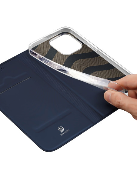 iPhone 14 Pro Dux Ducis Skin Pro med Kortfack - Blå