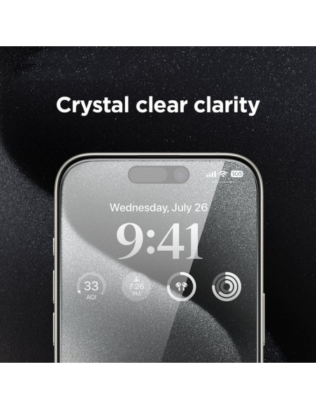 2-PACK iPhone 16 Pro Max Privacy Härdat glas 0.26mm 2.5D 9H