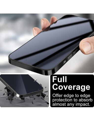 2-PACK iPhone 16 Pro Max Privacy Härdat glas 0.26mm 2.5D 9H