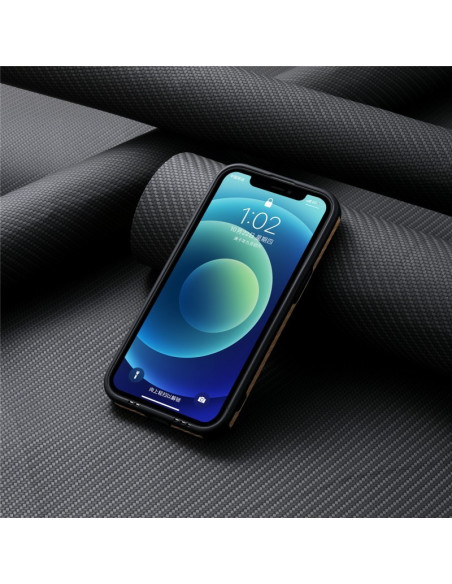 iPhone 16 Pro Max Stöttåligt skal med Magnetisk Korthållare RFID