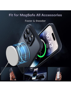 3in1 Komplett iPhone 16 Pro Max Stötdämpande Skal MagSafe-Kompatibelt - Svart 2