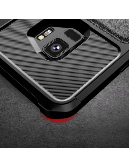 Samsung S9 Stöttåligt Skal med Kortfack Solid V2