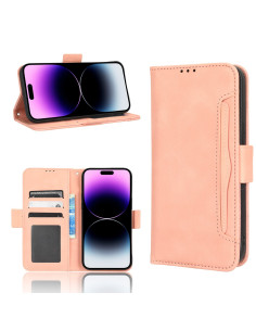 iPhone 12 / 12 Pro Plånboksfodral PU-Läder 6-FACK Winston V3 - Rosenguld
