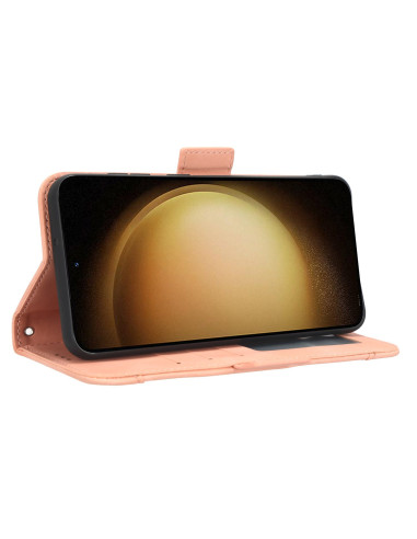 Samsung S23 Plus Plånboksfodral PU-Läder 6-FACK Winston V3 - Rosenguld