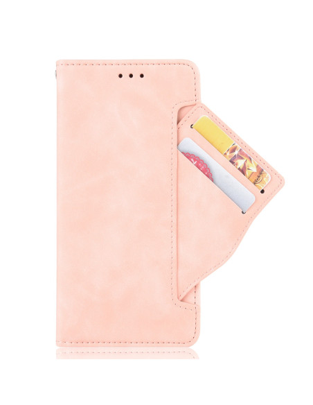 Samsung A12 5G Plånboksfodral PU-Läder 6-FACK Winston V3 - Rosenguld