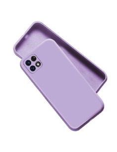 Samsung A12 5G Gummibelagd Matt Skal Kameraskydd Liquid - Lila