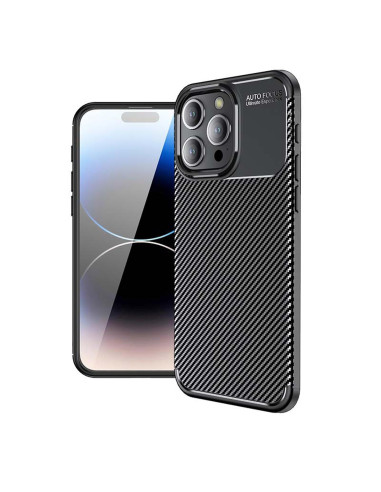 Slimmat fullcarbon skal för iPhone 16 Pro med kameraöppning och texturerad yta