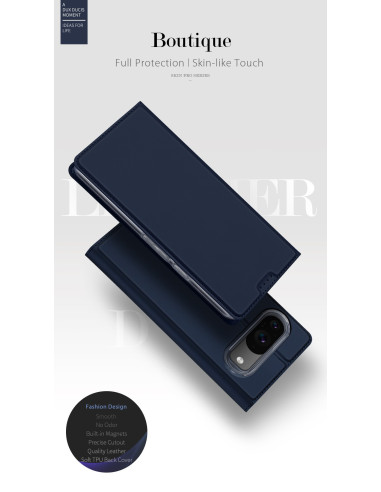 Google Pixel 9 / 9 Pro Dux Ducis Skin Pro med Kortfack - Blå