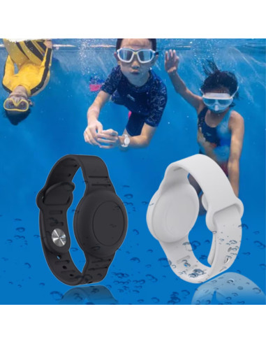 Vattentätt Silikonarmband Apple AirTag för Barn/Vuxen