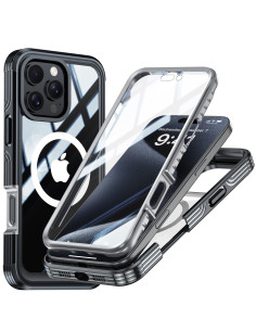 iPhone 16 Pro Max Heltäckande Magsafe Premium 3D Skal 3in1 ThreeSixty