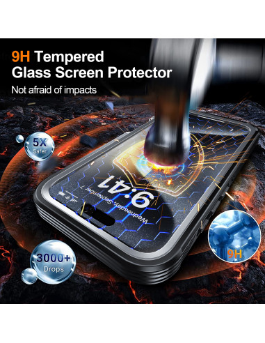 iPhone 16 Pro Max Heltäckande Magsafe Premium 3D Skal 3in1 ThreeSixty