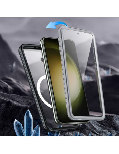 Samsung S23 Heltäckande Magsafe Premium 3D Skal 3in1 ThreeSixty 2