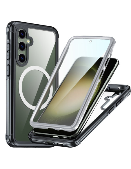 Samsung S23 FE Heltäckande Magsafe Premium 3D Skal 3in1 ThreeSixty