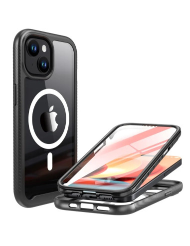 iPhone 12 / 12 Pro Heltäckande Magsafe Premium 3D Skal 3in1 ThreeSixty