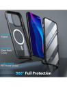 iPhone 13 Pro Heltäckande Magsafe Premium 3D Skal 3in1 ThreeSixty