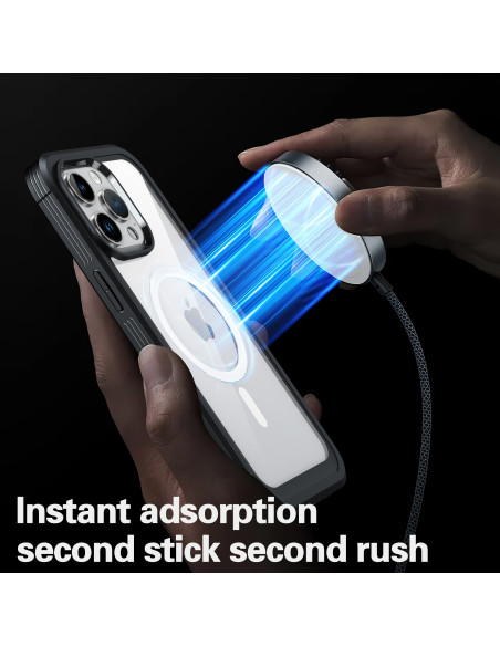 iPhone 15 Heltäckande Magsafe Premium 3D Skal 3in1 ThreeSixty