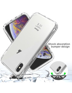 iPhone X / XS Heltäckande Premium 3D Skal 3in1 ThreeSixty Clear 2
