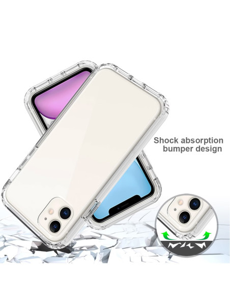 iPhone 11 Heltäckande Premium 3D Skal 3in1 ThreeSixty Clear