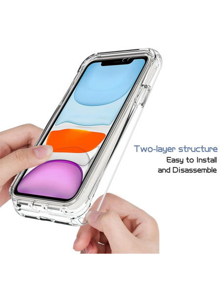 iPhone 11 Heltäckande Premium 3D Skal 3in1 ThreeSixty Clear