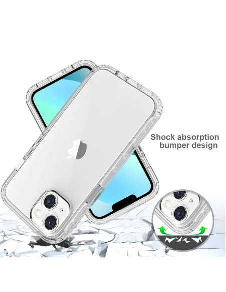 iPhone 13 Heltäckande Premium 3D Skal 3in1 ThreeSixty Clear