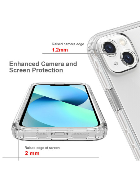 iPhone 13 Mini Heltäckande Premium 3D Skal 3in1 ThreeSixty Clear
