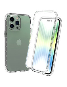 iPhone 14 Pro Heltäckande Premium 3D Skal 3in1 ThreeSixty Clear