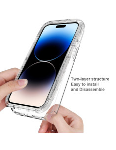 iPhone 15 Heltäckande Premium 3D Skal 3in1 ThreeSixty Clear 2