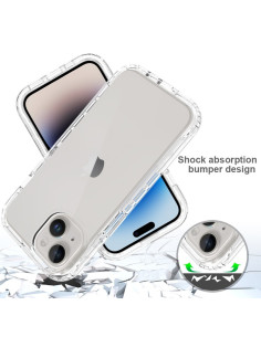 iPhone 15 Plus Heltäckande Premium 3D Skal 3in1 ThreeSixty Clear