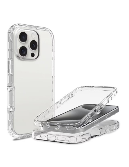 iPhone 16 Pro Heltäckande Premium 3D Skal 3in1 ThreeSixty Clear