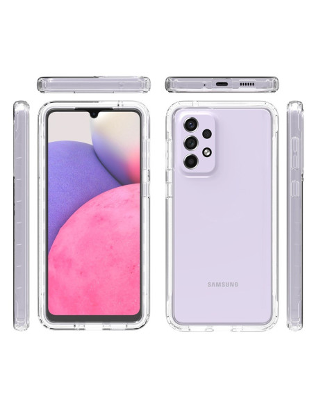 Samsung A33 5G Heltäckande Premium 3D Skal 3in1 ThreeSixty Clear