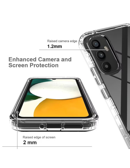 Samsung A34 5G Heltäckande Premium 3D Skal 3in1 ThreeSixty Clear