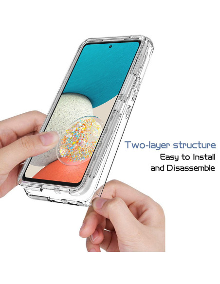 Samsung A53 Heltäckande Premium 3D Skal 3in1 ThreeSixty Clear